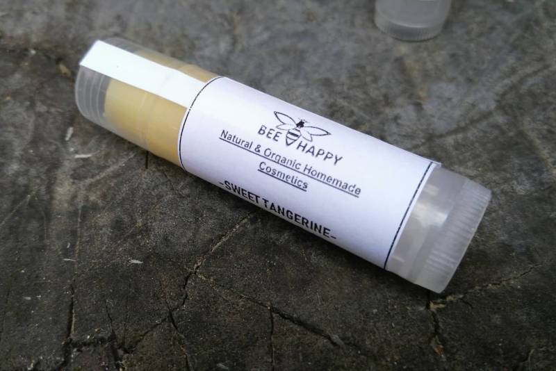 Sweet Tangerine, Natürliche Lippenbalsam, Handgefertigt, 5Gr von Etsy - CosmeticsGR