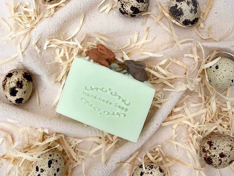 5Er-Pack Hasenseife Für Ostern Einzeln - Glycerinseife Vegan Und Bio Mit Osterhase Ostereiern von Etsy - CottageandRose