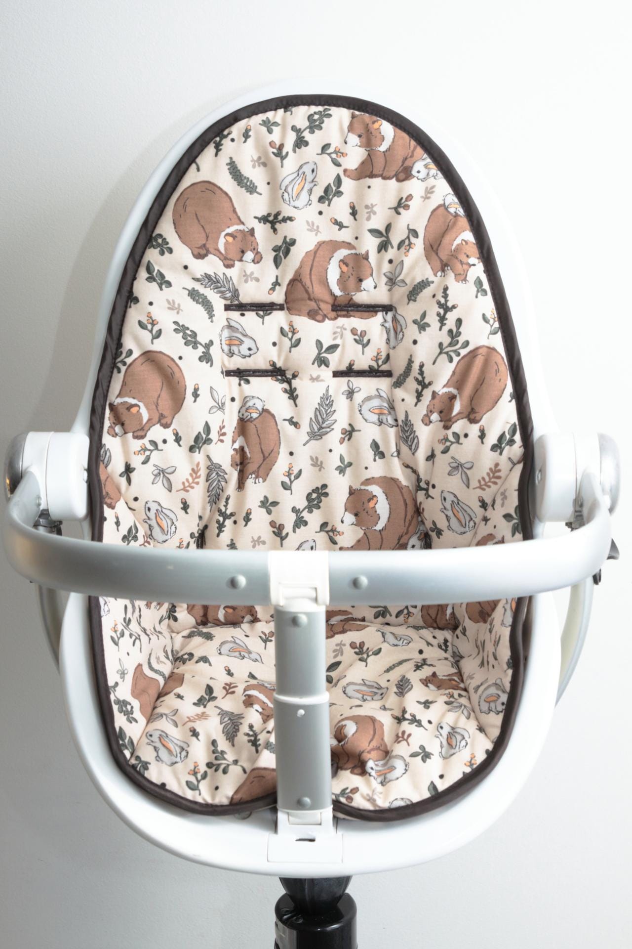 Bloom Fresco Hochstuhl Baumwollbezug, Bezug Für Hochstuhl, Baumwollkissen, Sitzauflage von Etsy - CottonCoversCZ