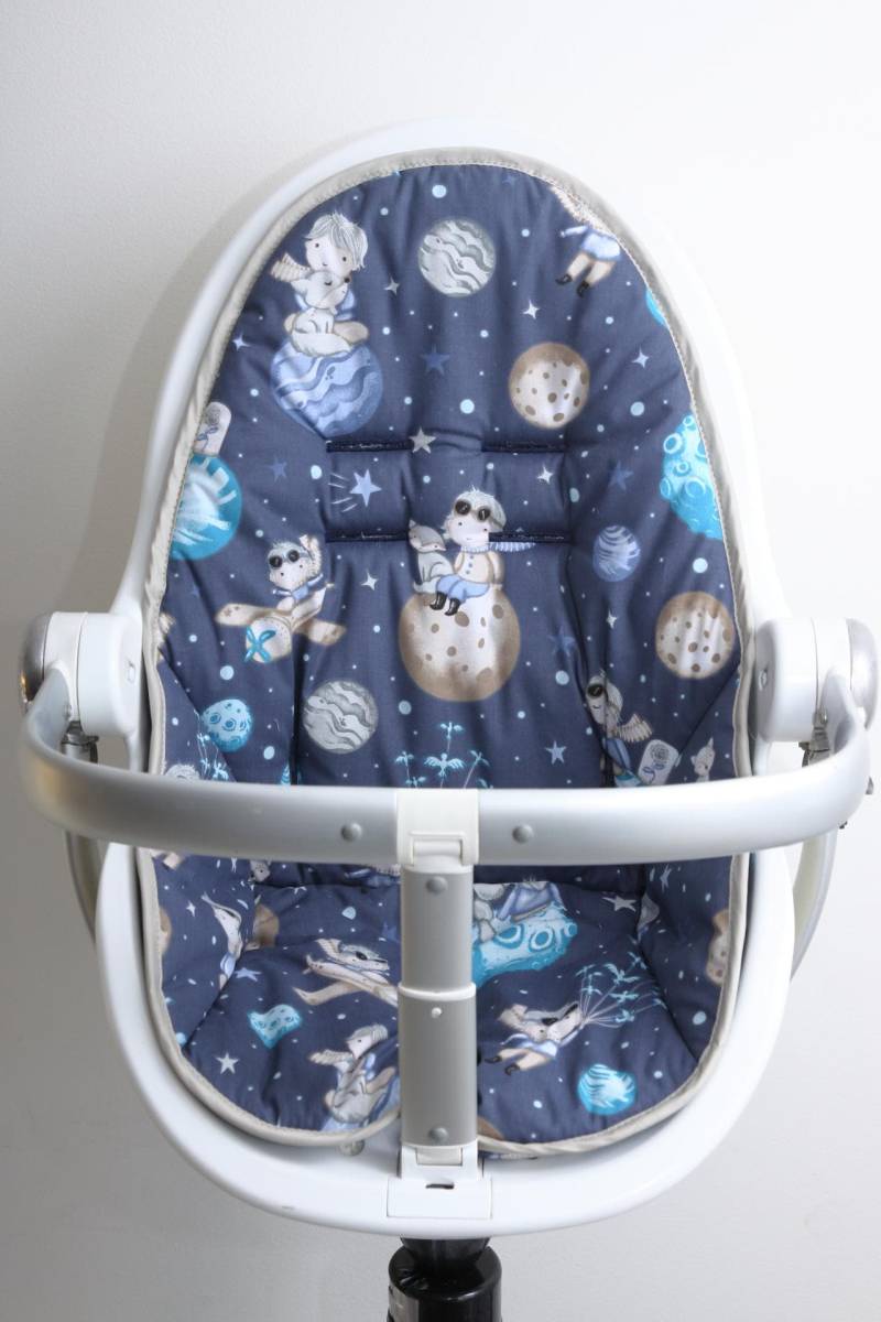 Bloom Fresco Hochstuhl Baumwollbezug, Bezug Für Hochstuhl, Baumwollkissen, Sitzauflage von Etsy - CottonCoversCZ