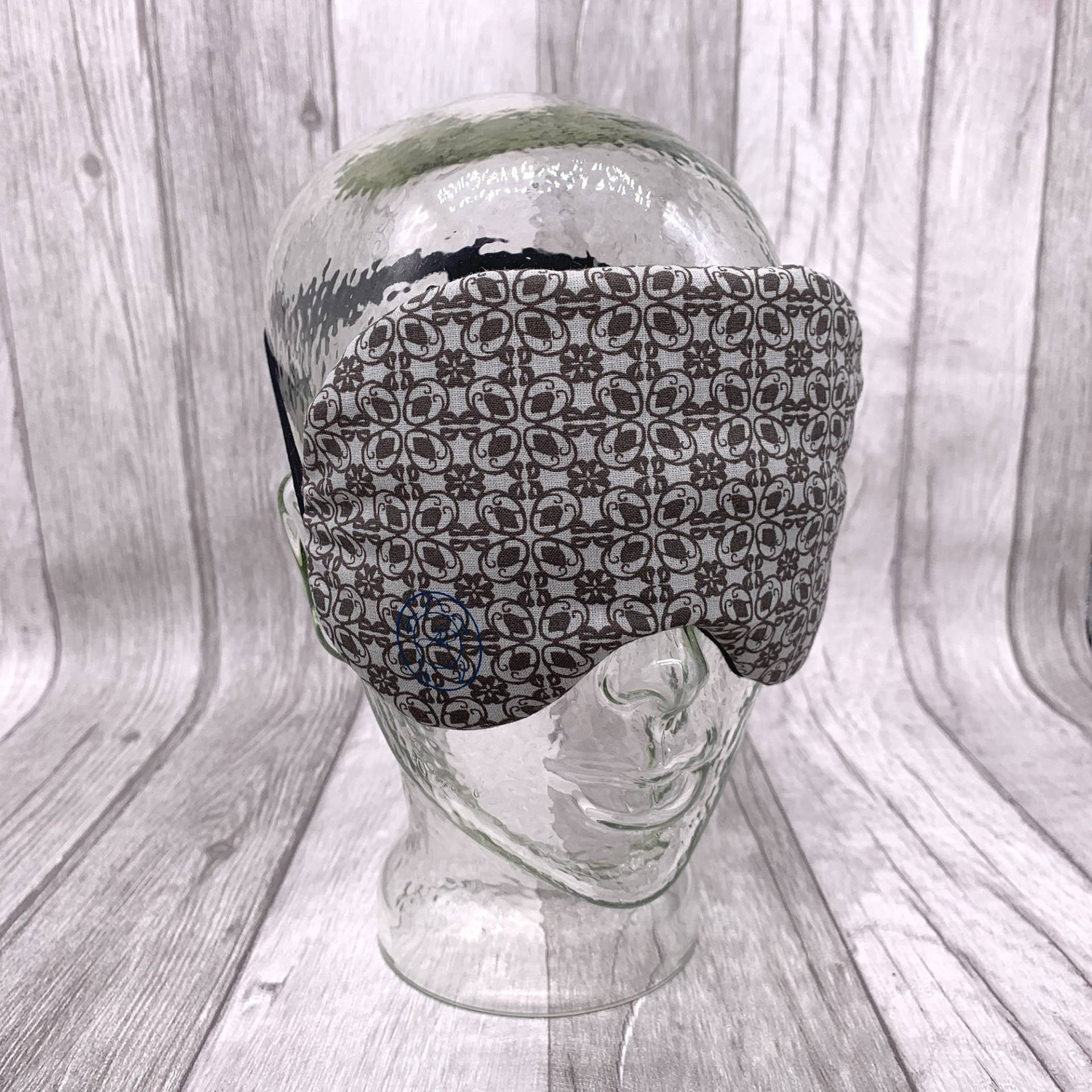 Graue Schlafbrille, Gemusterte Schlafmaske, Große Augenbinde, Geschenk Für Sie Und Ihn, Geschenkidee Graue Schlafbrille, Gemusterte Schlafmaske, Große Augenbinde, Geschenk Für Sie Und Ihn, Geschenkidee von Etsy - CoucouChouchouShop