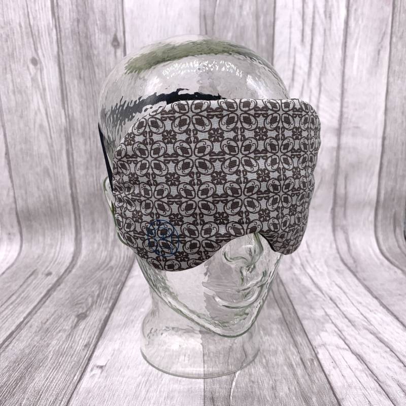 Graue Schlafbrille, Gemusterte Schlafmaske, Große Augenbinde, Geschenk Für Sie Und Ihn, Geschenkidee Graue Schlafbrille, Gemusterte Schlafmaske, Große Augenbinde, Geschenk Für Sie Und Ihn, Geschenkidee von Etsy - CoucouChouchouShop