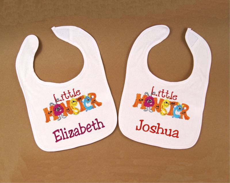 Personalisierte Baby Lätzchen Kleine Monster Design, Frottee Cloth Lätzchen von Etsy - CountryTouchStore