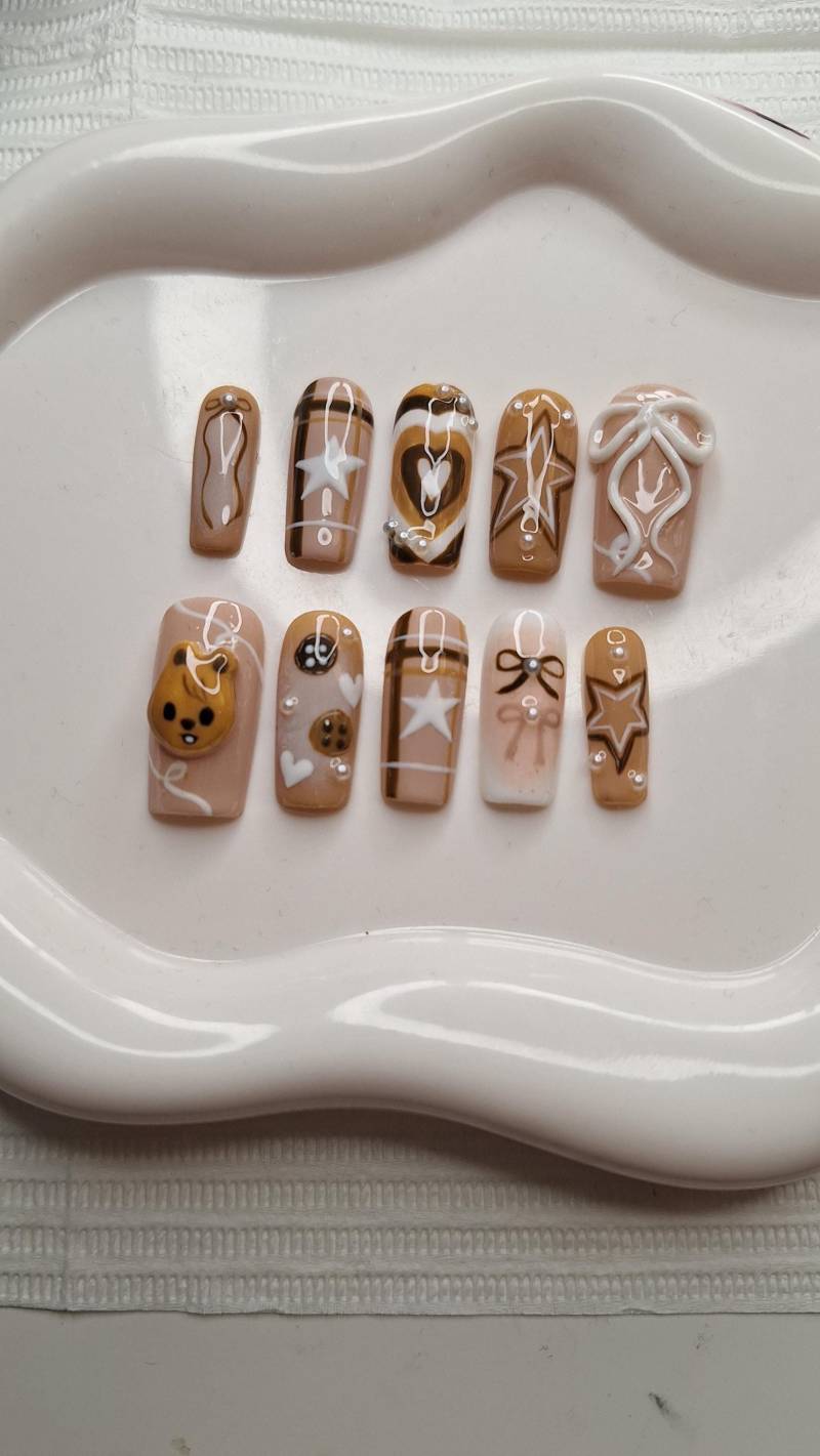 Han Quokka Stray Kids Nägel von Etsy - CozyGlossAndMore