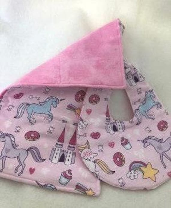 Rosa Schlösser Und Einhörner Lätzchen Spucktuch von Etsy - CraftEtcByLeslie