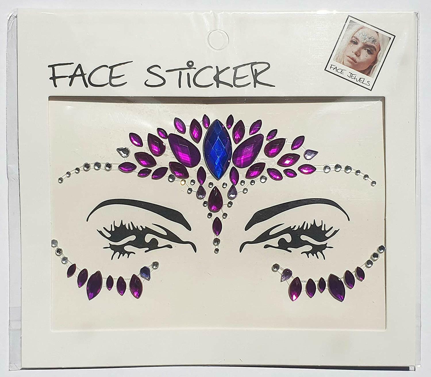 Craftbuddyus Selbstklebende Gesicht Aufkleber Edelsteine Glitzer Juwel Temp Tattoo-Majestic Craftbuddyus Selbstklebende Gesicht Aufkleber Edelsteine Glitzer Juwel Temp Tattoo-Majestic von Etsy - CraftbuddyUS