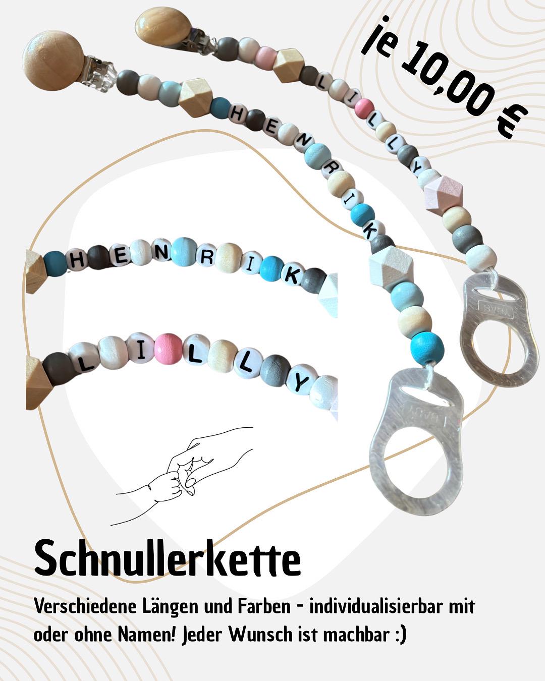 Schnullerkette - Individuell Bestellbar Schnullerkette - Individuell Bestellbar von Etsy - CrafteriaDE