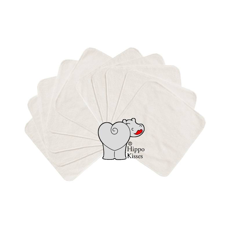 Baby Waschlappen, Off White 10Er Pack, Gesichtstücher, Waschbare Desinfektionstücher von Etsy - CraftersCreekDesigns
