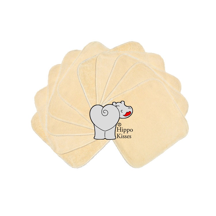 Baby Waschlappen Beige 10Er Pack, Gesichtstücher, Waschbare Desinfektionstücher von Etsy - CraftersCreekDesigns