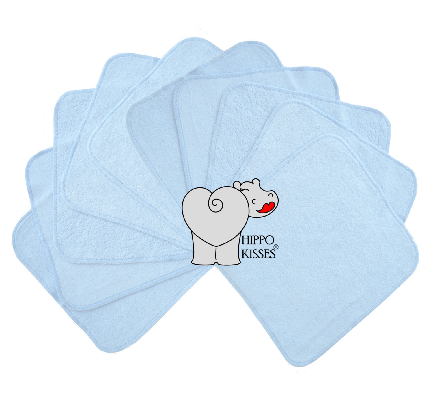 Baby Waschlappen Blau, Tuch Tücher, Wiederverwendbare 10Er Pack, Gesichtstücher, Waschbare Desinfektionstücher von Etsy - CraftersCreekDesigns