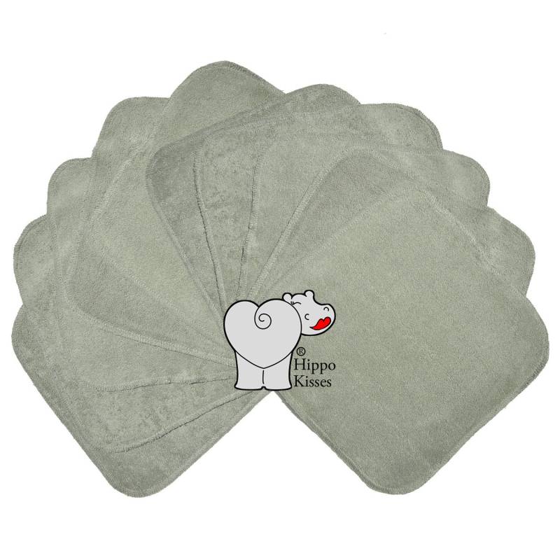 Baby Waschlappen Charcoal Grau 10Er Pack, Gesichtstücher, Waschbare Desinfektionstücher von Etsy - CraftersCreekDesigns