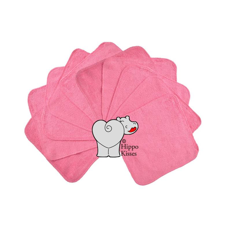 Baby Waschlappen Dunkel Rosa 10Er Pack, Gesichtstücher, Waschbare Desinfektionstücher von Etsy - CraftersCreekDesigns