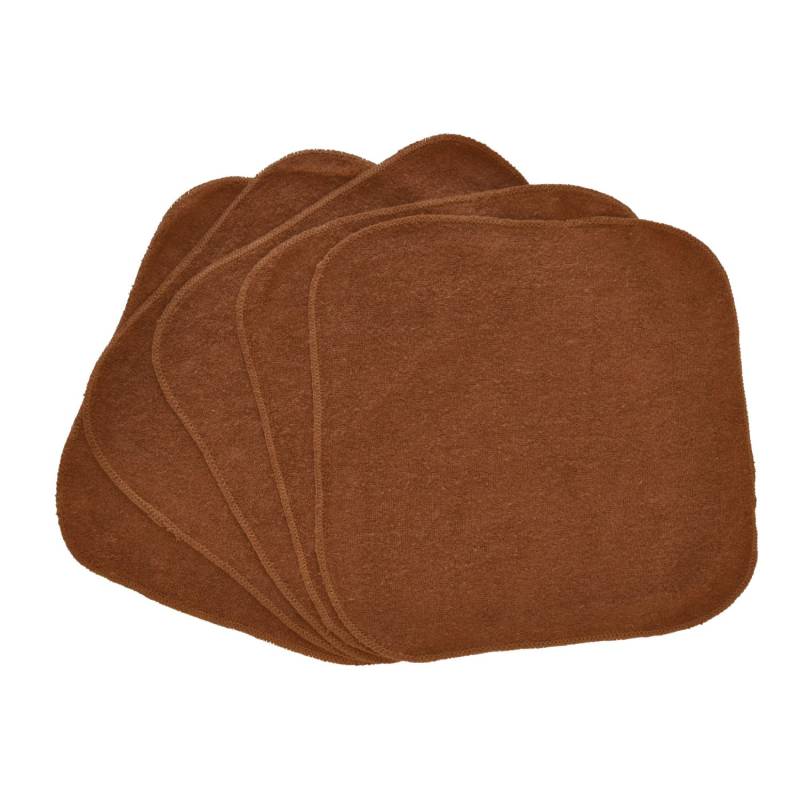Baby Waschlappen Dunkelbraun, Tuch Tücher, Wiederverwendbare 10Er Pack, Gesichtstücher, Waschbare Desinfektionstücher von Etsy - CraftersCreekDesigns