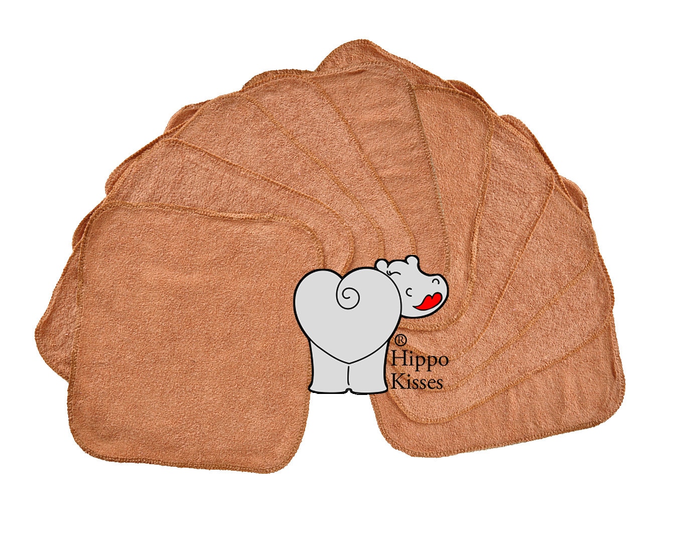 Baby Waschlappen Hellbraun, Tuch Tücher, Wiederverwendbare 10Er Pack, Gesichtstücher, Waschbare Desinfektionstücher von Etsy - CraftersCreekDesigns