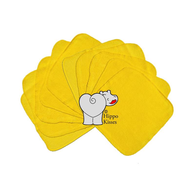 Baby Waschlappen Hellgelb 10Er Pack, Gesichtstücher, Waschbare Desinfektionstücher von Etsy - CraftersCreekDesigns