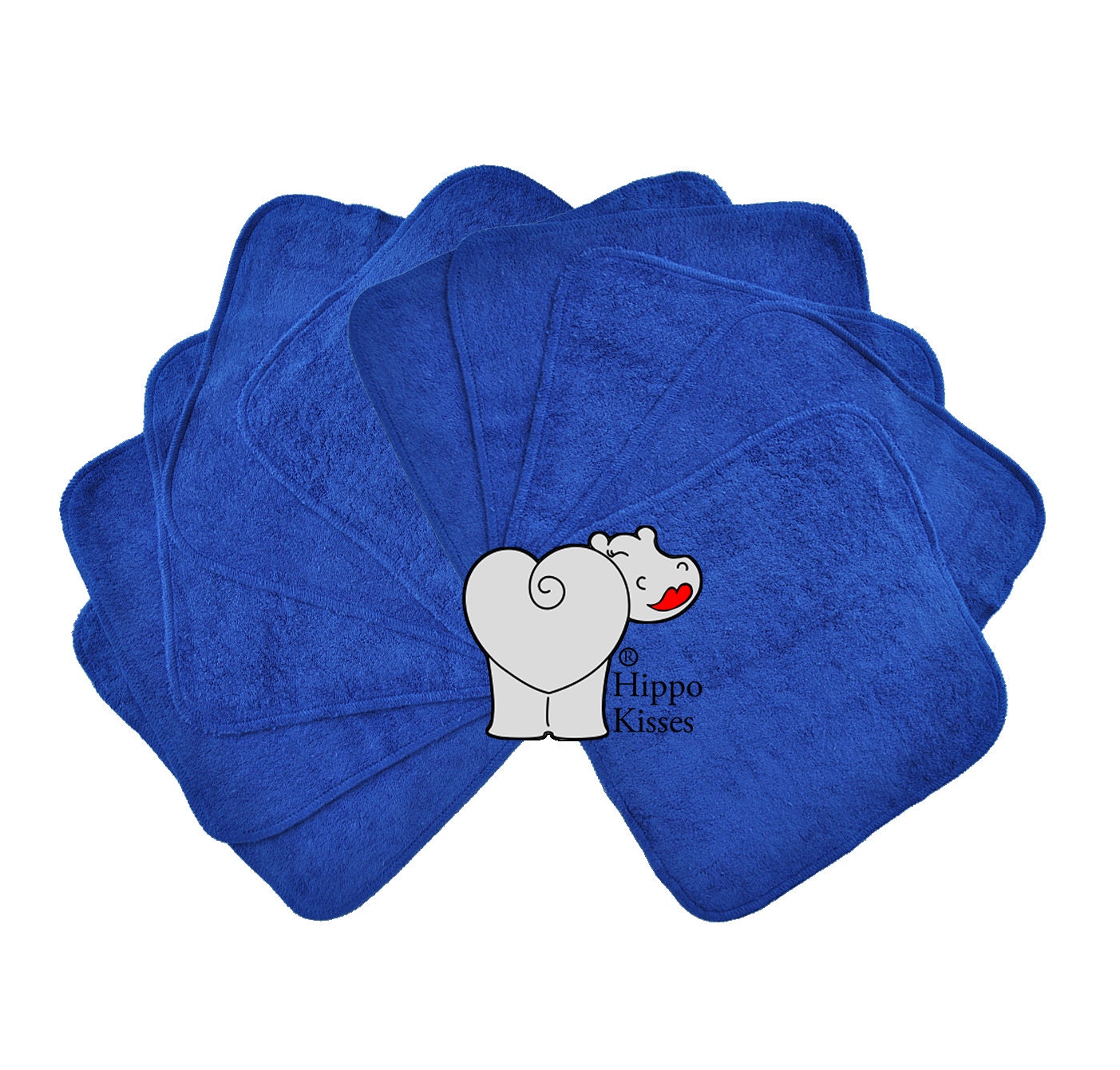 Baby Waschlappen Königsblau 10Er Pack, Gesichtstücher, Waschbare Desinfektionstücher von Etsy - CraftersCreekDesigns