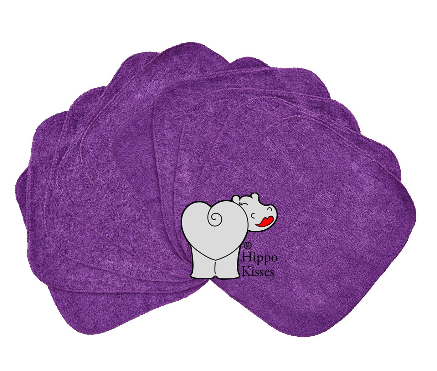 Baby Waschlappen Lila 10Er Pack, Gesichtstücher, Waschbare Desinfektionstücher von Etsy - CraftersCreekDesigns