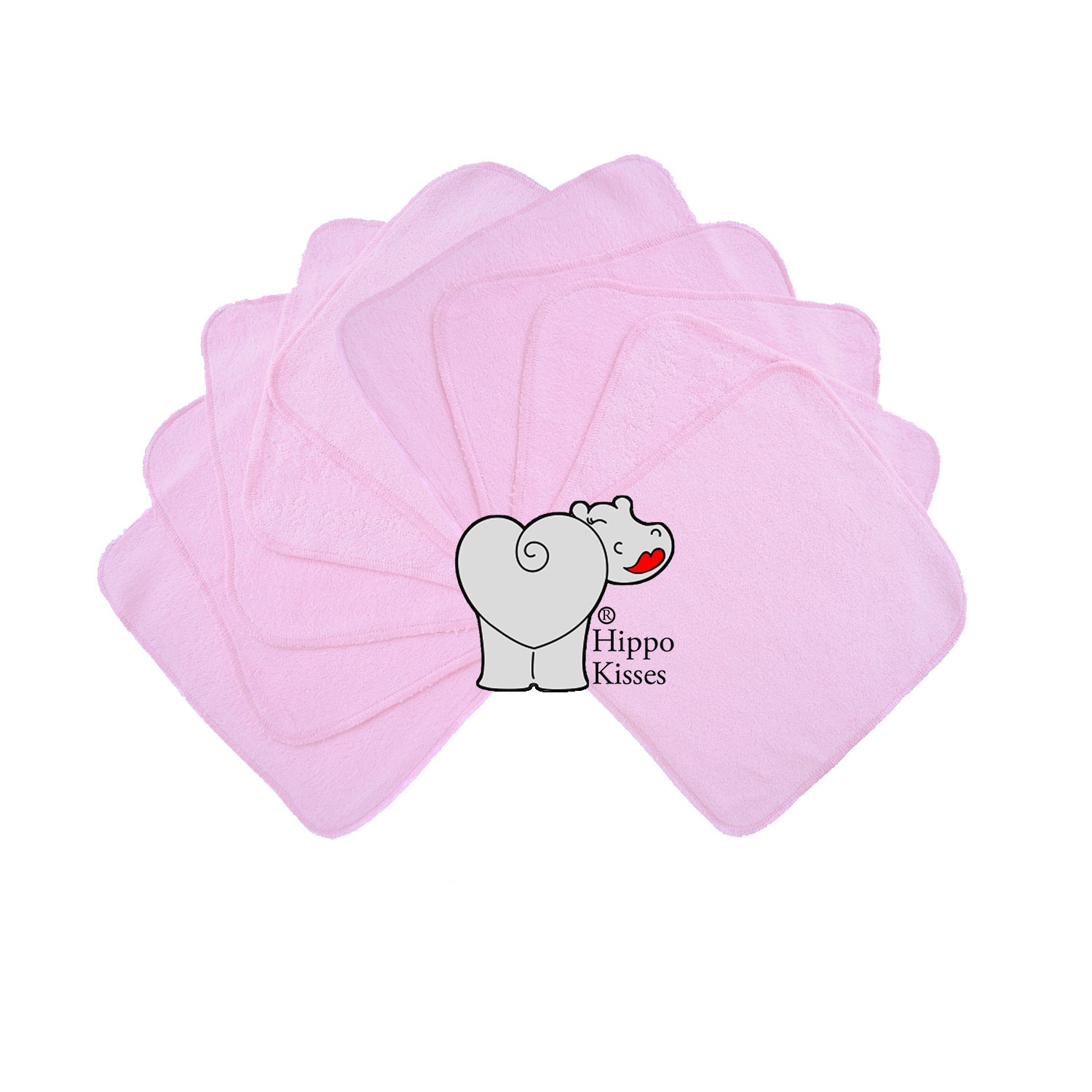 Baby Waschlappen Medium Rosa 10Er Pack, Gesichtstücher, Waschbare Desinfektionstücher von Etsy - CraftersCreekDesigns