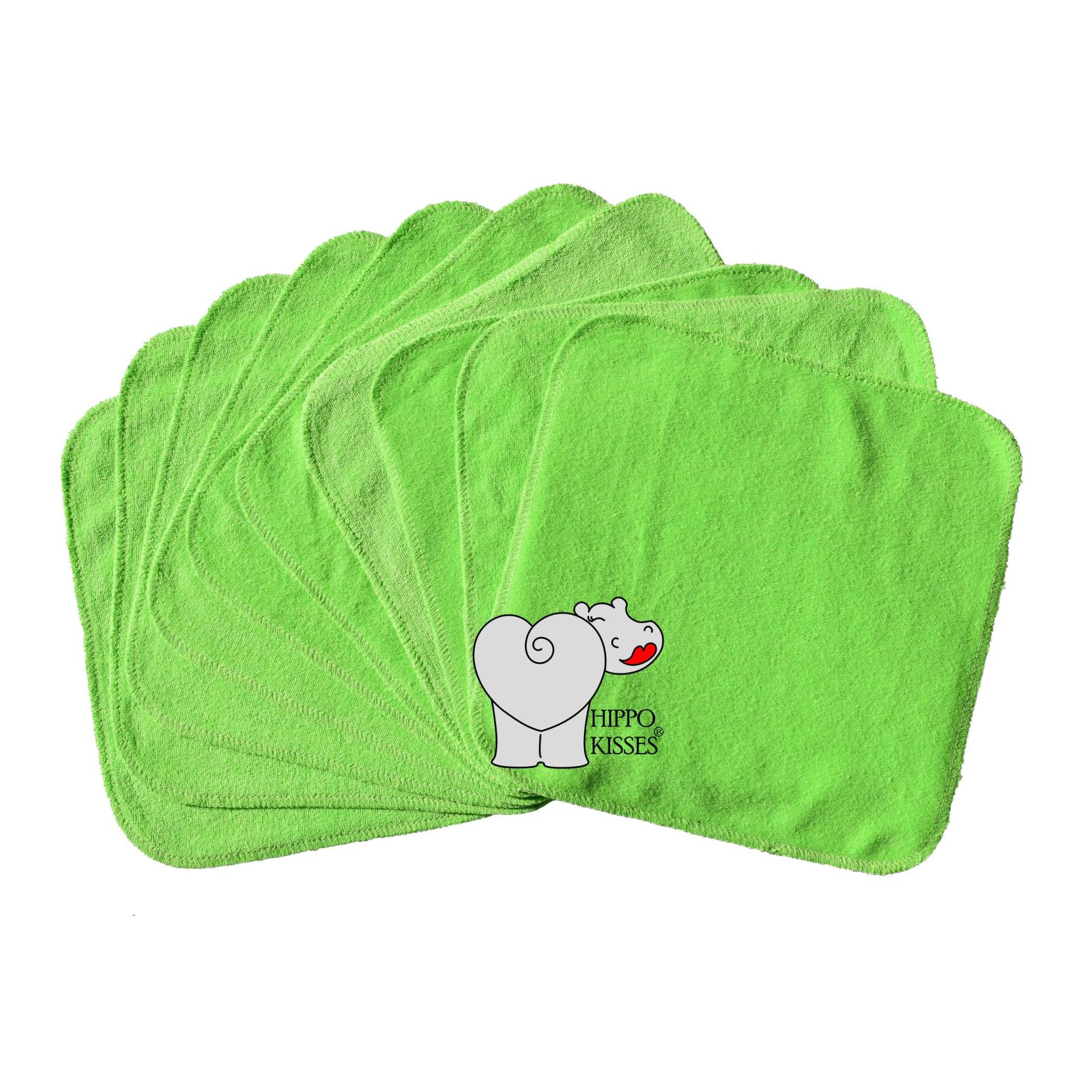Baby Waschlappen | Neu Mittelgrün 10Er Pack, Gesichtstücher, Waschbare Desinfektionstücher von Etsy - CraftersCreekDesigns