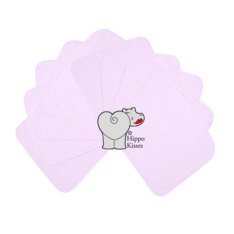 Baby Waschlappen Pastell Rosa 10Er Pack, Gesichtstücher, Waschbare Desinfektionstücher von Etsy - CraftersCreekDesigns