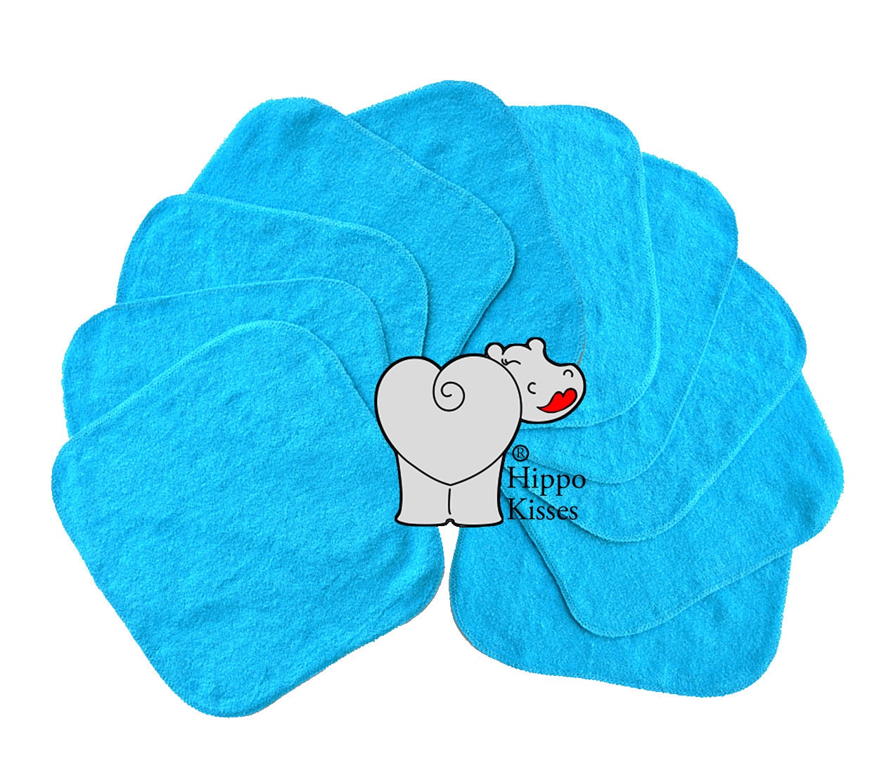 Baby Waschlappen Petrol, Tuch Tücher, Wiederverwendbare 10Er Pack, Gesichtstücher, Waschbare Desinfektionstücher von Etsy - CraftersCreekDesigns
