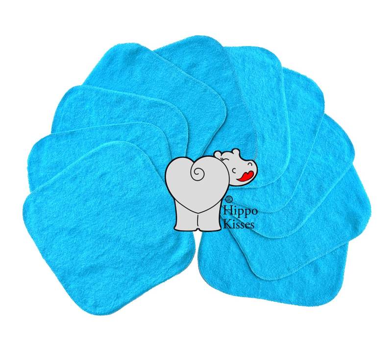Baby Waschlappen Petrol, Tuch Tücher, Wiederverwendbare 10Er Pack, Gesichtstücher, Waschbare Desinfektionstücher von Etsy - CraftersCreekDesigns