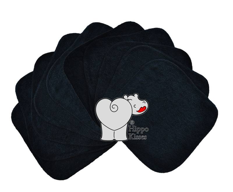 Baby Waschlappen Schwarz 10Er Pack, Gesichtstücher, Waschbare Desinfektionstücher von Etsy - CraftersCreekDesigns