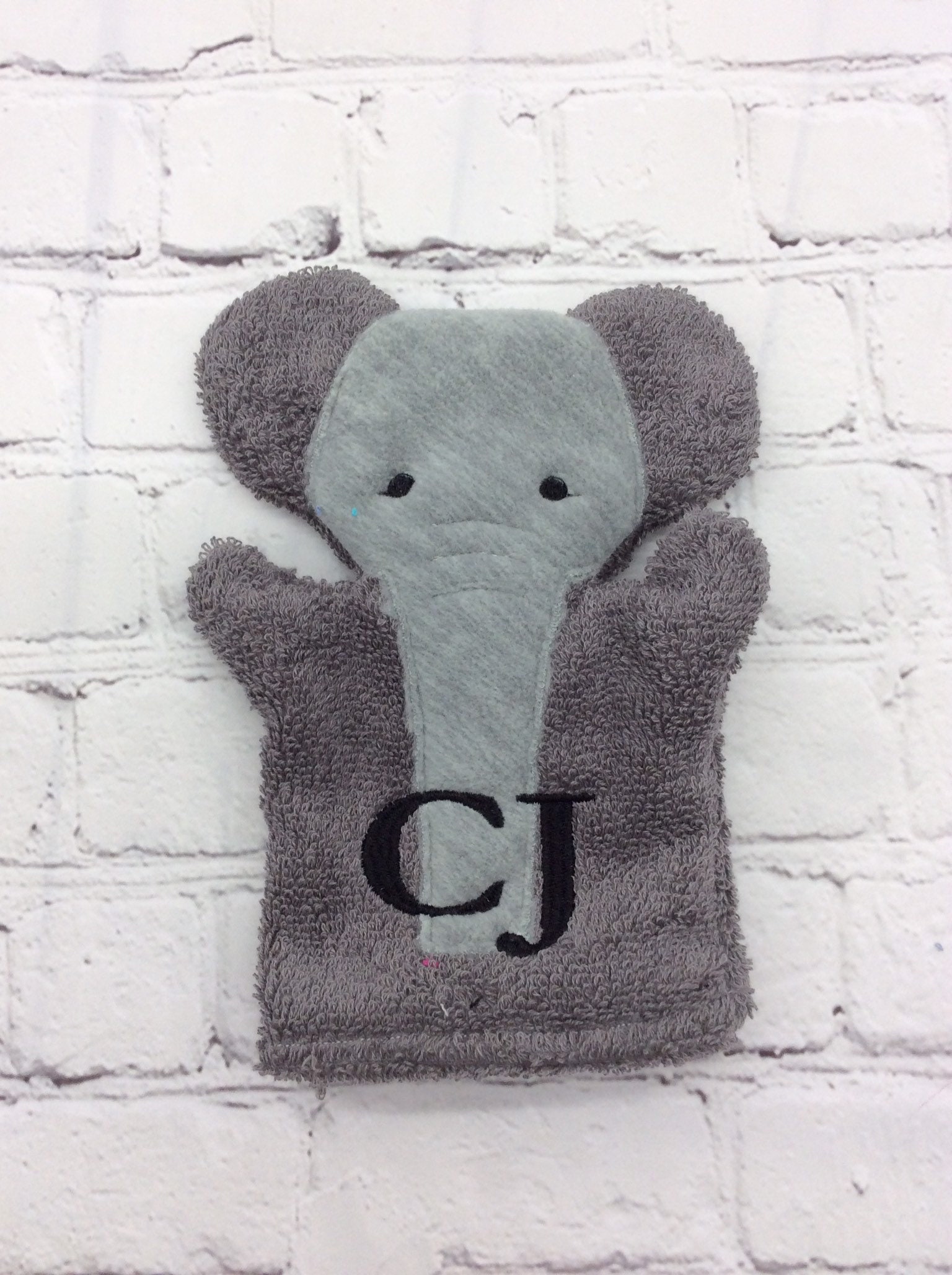 Kinder Elefant Badehandschuh, Personalisierte Waschlappen, Monogramm Baby Shower Geschenk, Geburtstag Spa Gastgeschenk, Badehandschuh Aus Baumwolle von Etsy - Crafting4Caleb