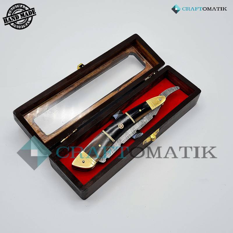 Rasiermesser | Damaszener Stahl Geschenk Set Hochwertig Herren Barber Razor Dbr34 von Etsy - Craftomatik