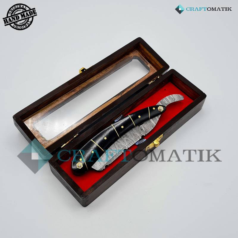 Rasiermesser | Damaszener Stahl Geschenk Set Hochwertig Herren Barber Razor Dbr65 von Etsy - Craftomatik
