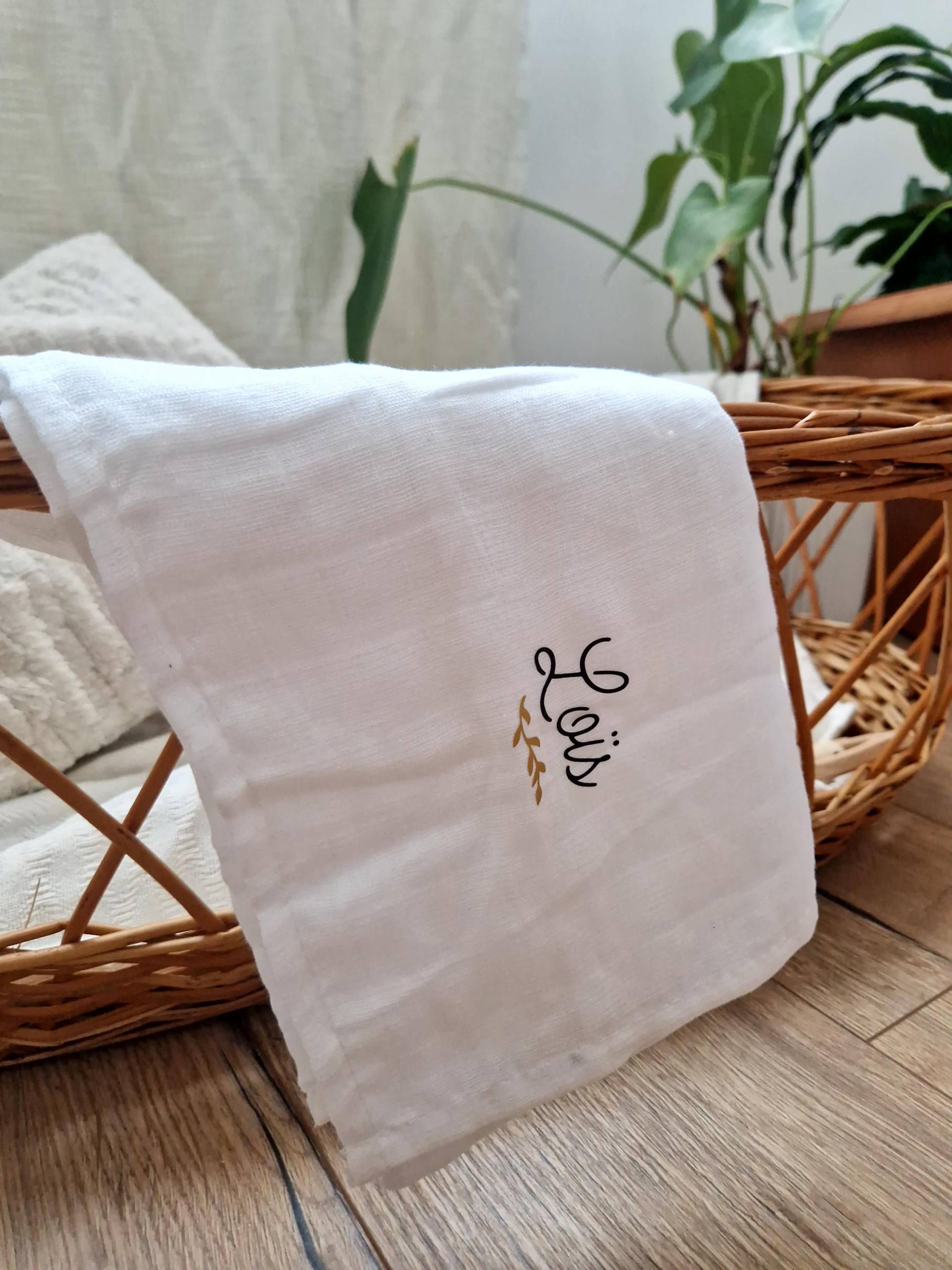 Personalisierte Babywindel Mit Vornamen. Baumwollwindel. Bettdecke. Geschenkidee Zur Geburt, Personalisiertes Weihnachtsgeschenk von Etsy - CreaMarianne