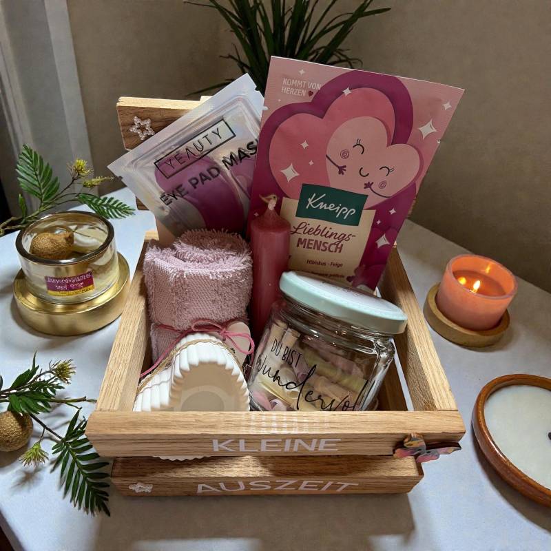 Wellness Geschenk | Wellnesskorb Entspannung Selbstfürsorge Geschenkidee Frau Freundin Achtsamkeit von Etsy - CreaforhomeShop
