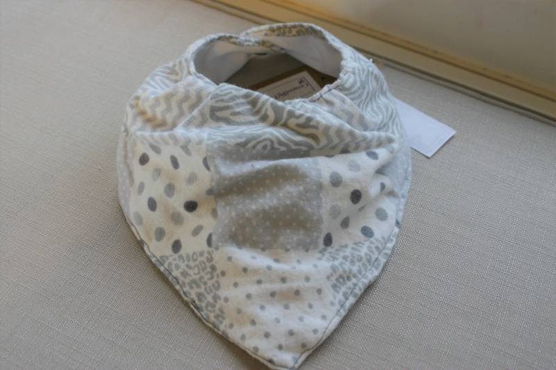 Halstuch - Grau Dot/Zebra Kariert von Etsy - CreatedByTwo