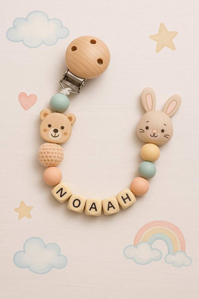 Personalisierte Schnullerkette von Etsy - CreationSelfMade