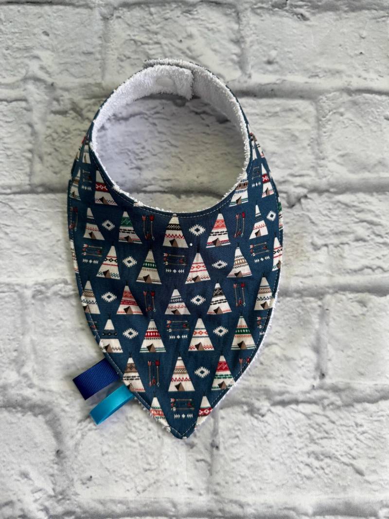Sabberlätzchen, Baby-Bandana, Blau-Weiße Tipis, Saugfähiges Bandana Für Sabber, Mit Bändern Sabberlätzchen, Baby-Bandana, Blau-Weiße Tipis, Saugfähiges Bandana Für Sabber, Mit Bändern von Etsy - CreationsBebeCo