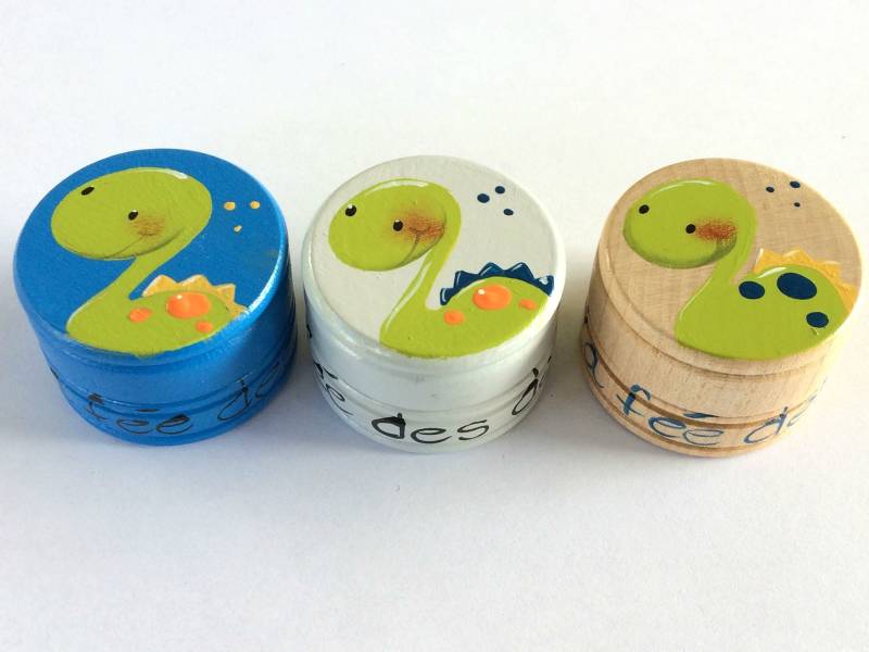 Kleine Box //Mein Erster Docht// Die Zahnfee //Dinosaurier von Etsy - CreationsNath