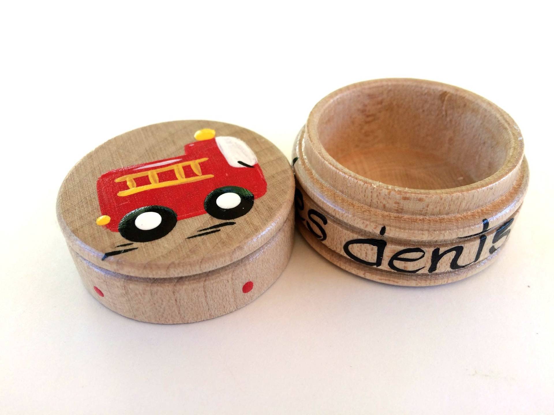 Kleine Kiste, Mein Erstes Schloss, Die Zahnfee, Feuerwehrauto, Kerl, Holz von Etsy - CreationsNath