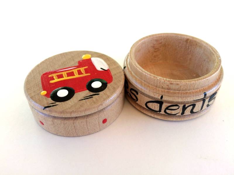 Kleine Kiste, Mein Erstes Schloss, Die Zahnfee, Feuerwehrauto, Kerl, Holz von Etsy - CreationsNath