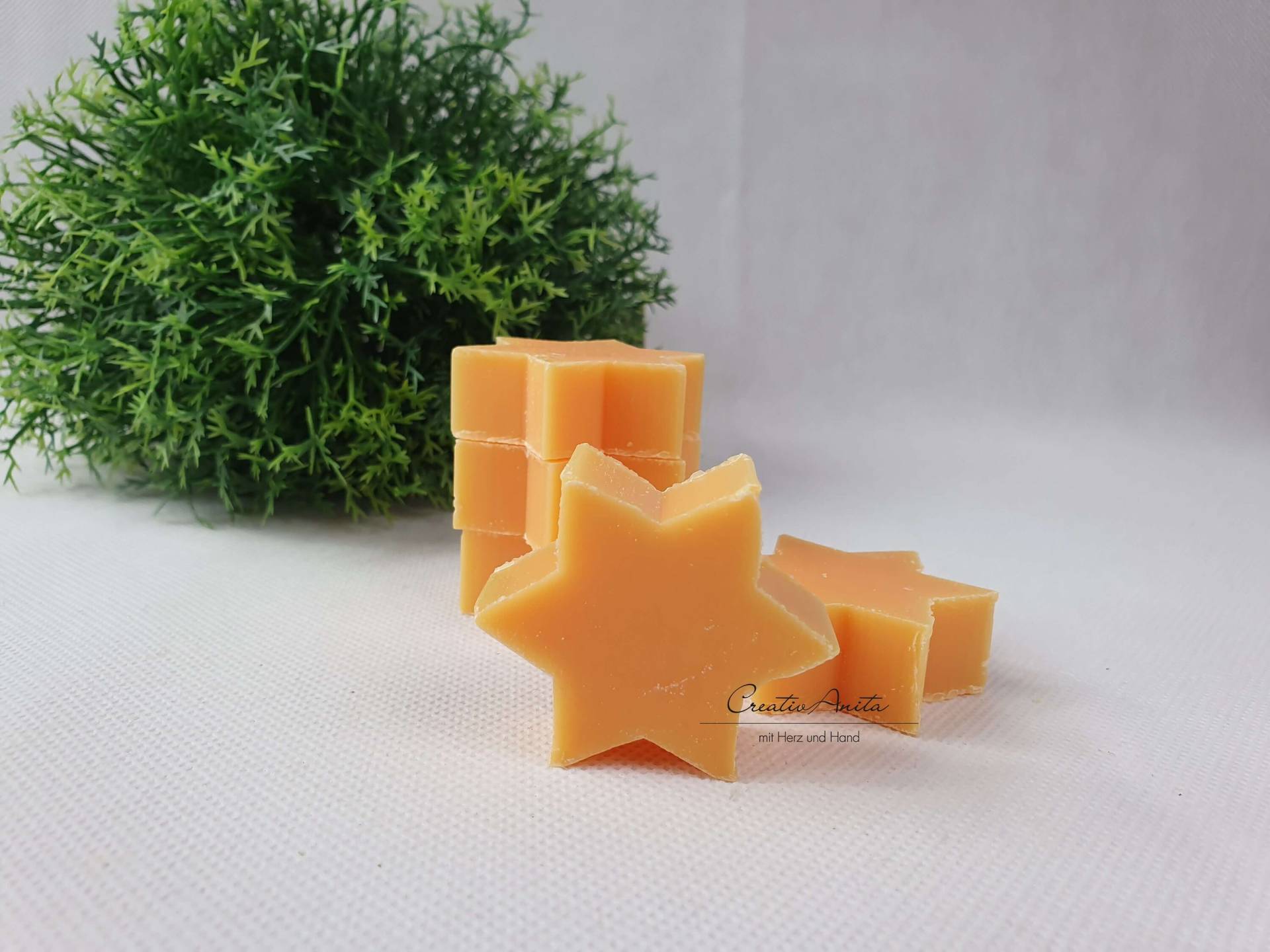 5 Stück - Sterne Seifensterne Orange Kundenpräsent Adventskalenderfüllung Schafmilchseife 5 Stück - Sterne Seifensterne Orange Kundenpräsent Adventskalenderfüllung Schafmilchseife von Etsy - CreativAnita