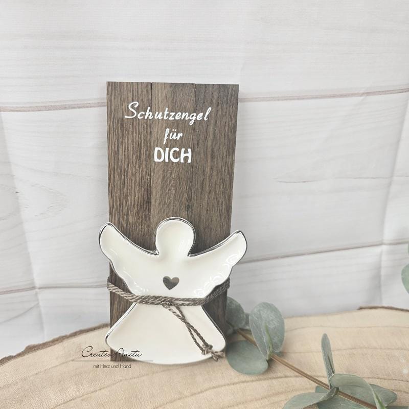 Schutzengel-Geschenk -Schutzengel Für Dich- Schale - Schmuckschale Ringschale Andenken von Etsy - CreativAnita