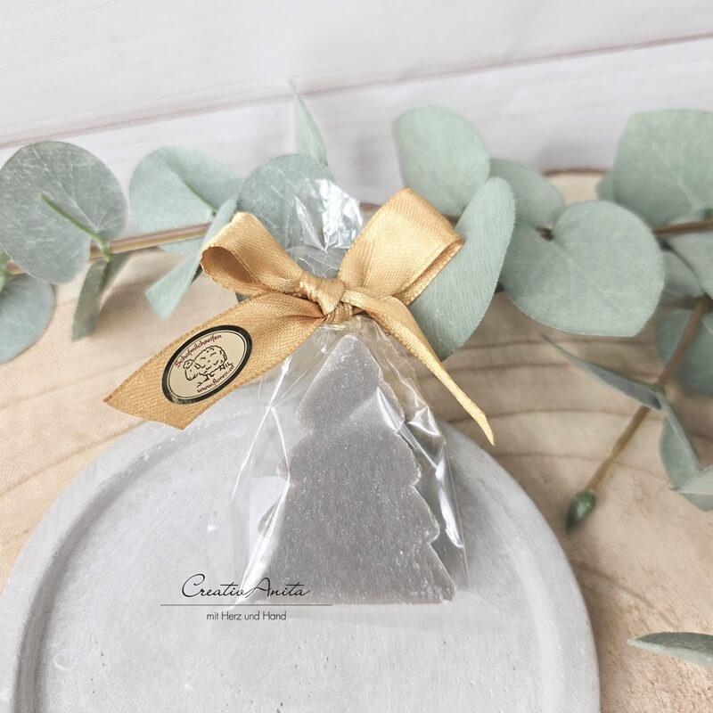 Tannenbaum Aus Schafmilchseife - Weihnachtsbaum Verpackt Christrose Grau von Etsy - CreativAnita