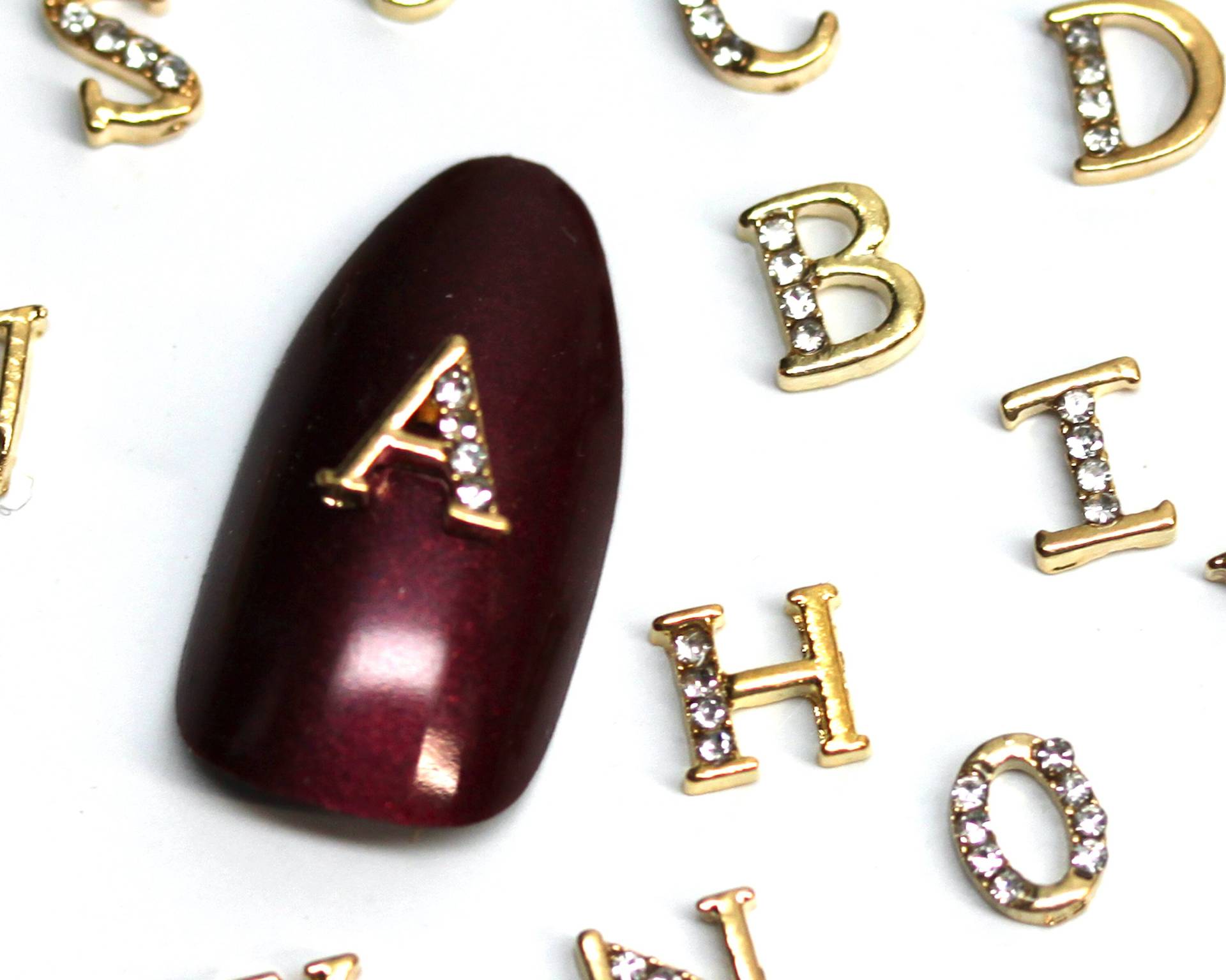 2 Charms Englisch Gold Buchstaben Alphabet Gems Ohrstecker Legierung Strass 3D Metall Nagel Kunst Hochwertiges Design Aufkleber 2 Charms Englisch Gold Buchstaben Alphabet Gems Ohrstecker Legierung Strass 3D Metall Nagel Kunst Hochwertiges Design Aufkleber von Etsy - CreativeNailArt