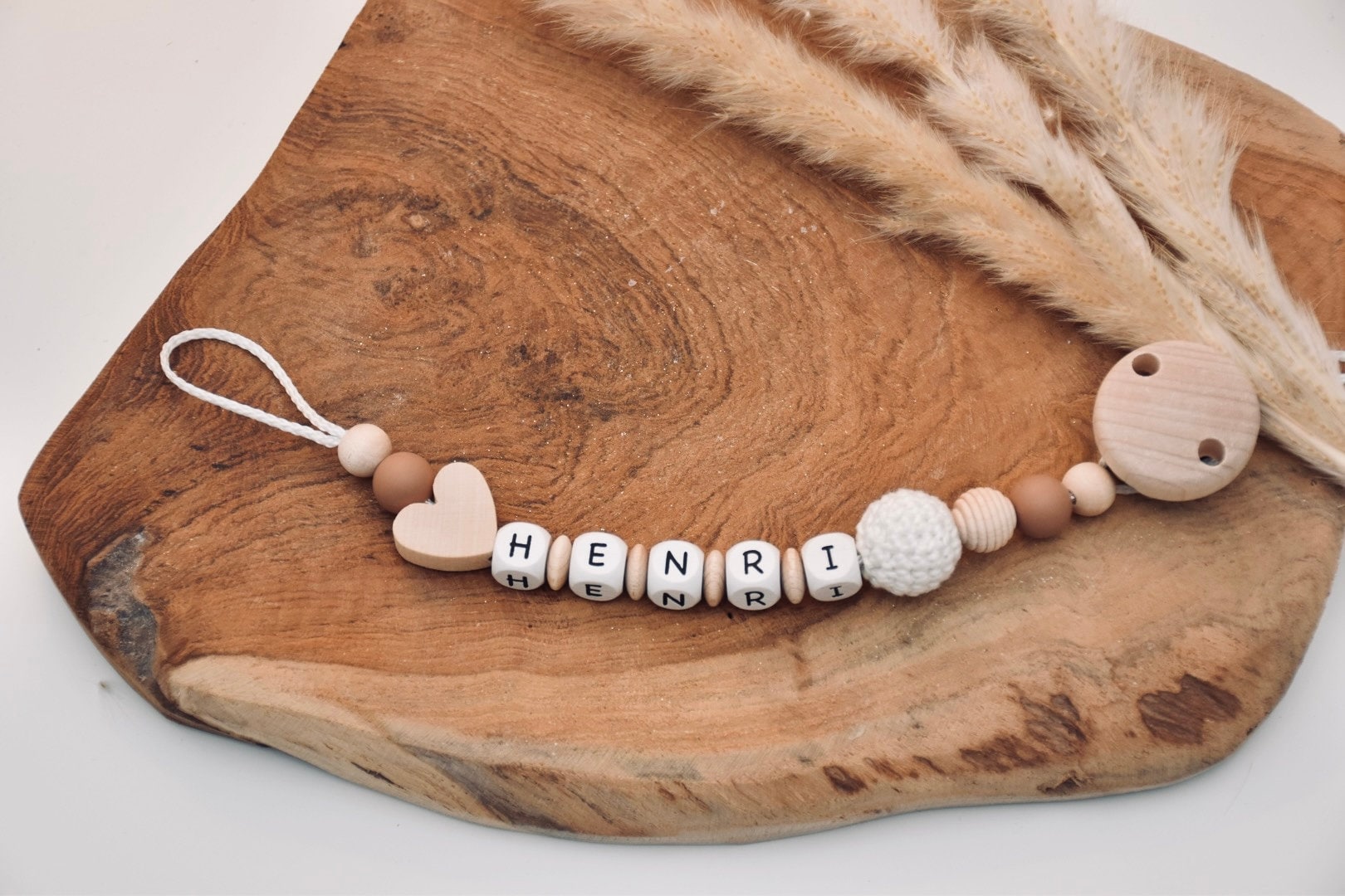 Schnullerkette Herz Personalisiert Schnullerkette Herz Personalisiert von Etsy - Creativsistershop