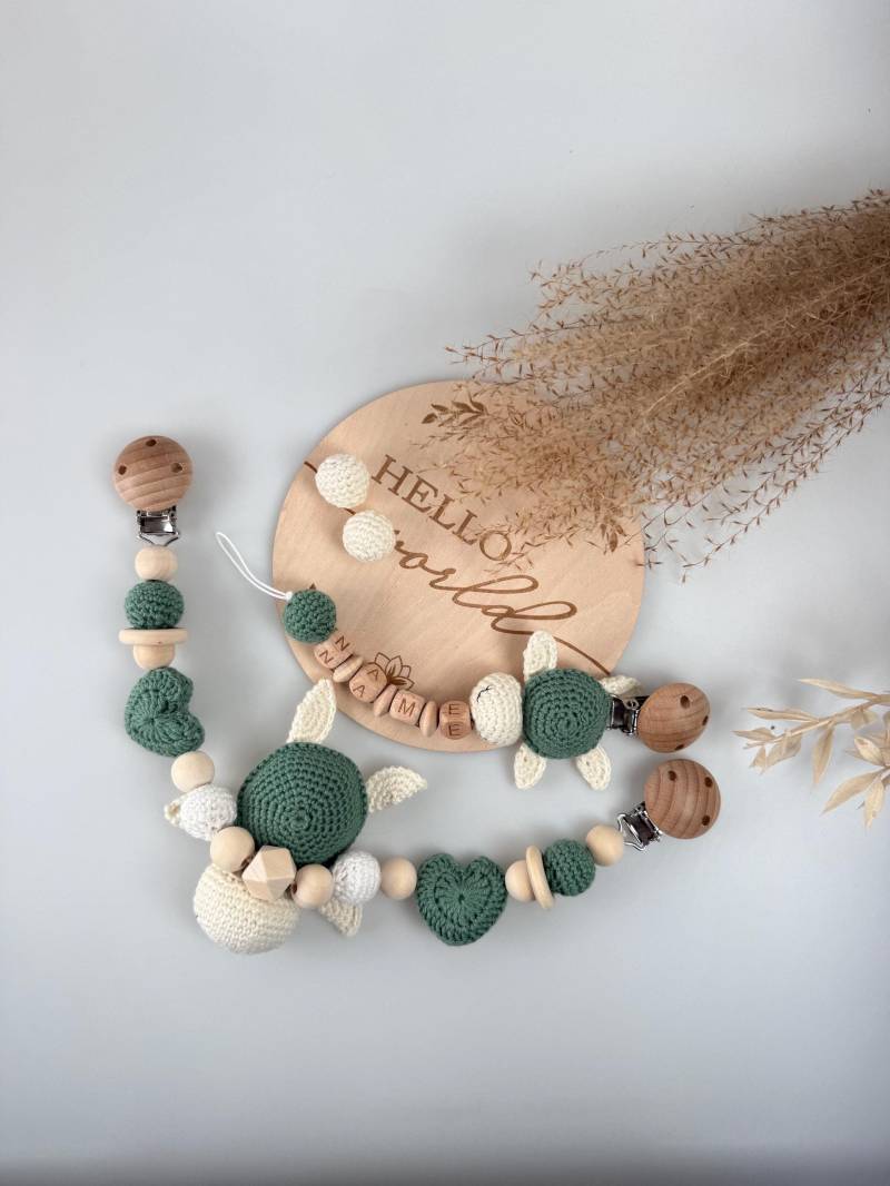 Set Kinderwagen - Schnullerkette Set Kinderwagen - Schnullerkette von Etsy - CrocheliaElena