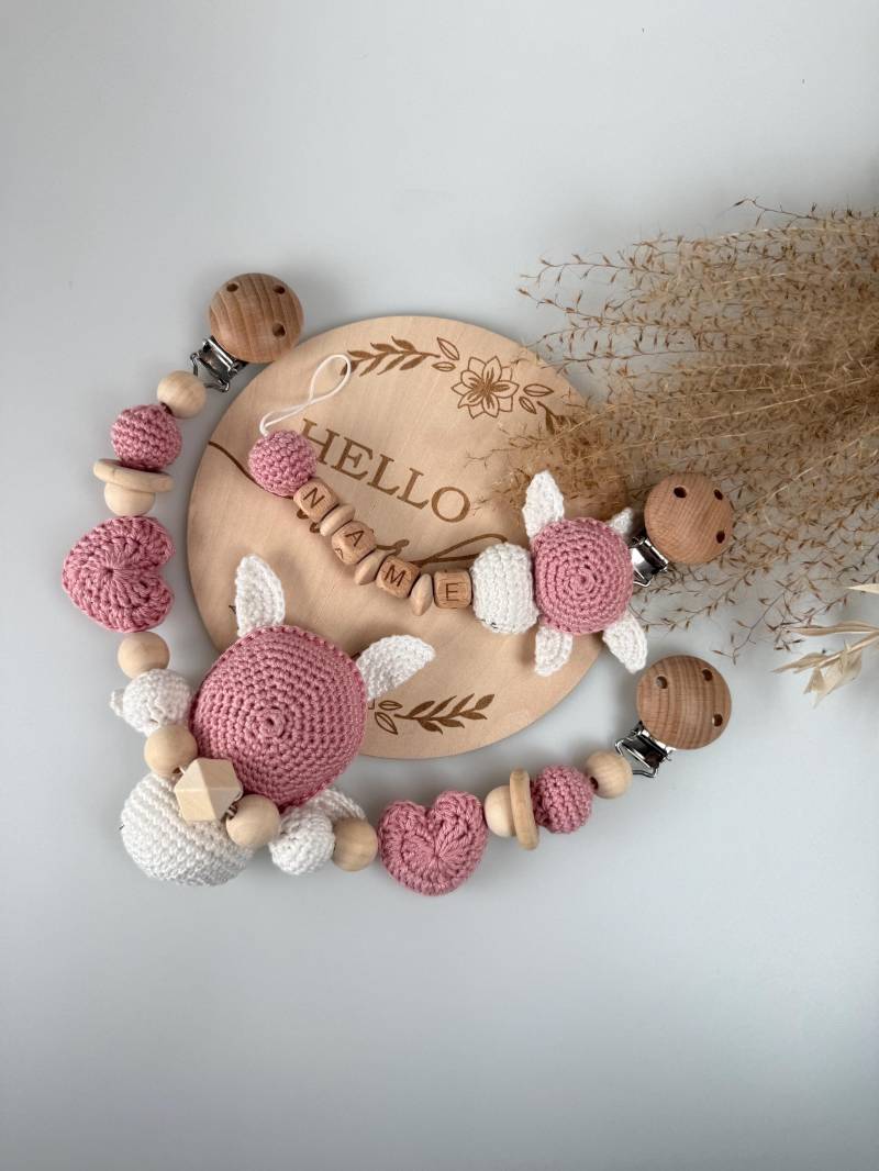 Set Kinderwagen - Schnullerkette Set Kinderwagen - Schnullerkette von Etsy - CrocheliaElena