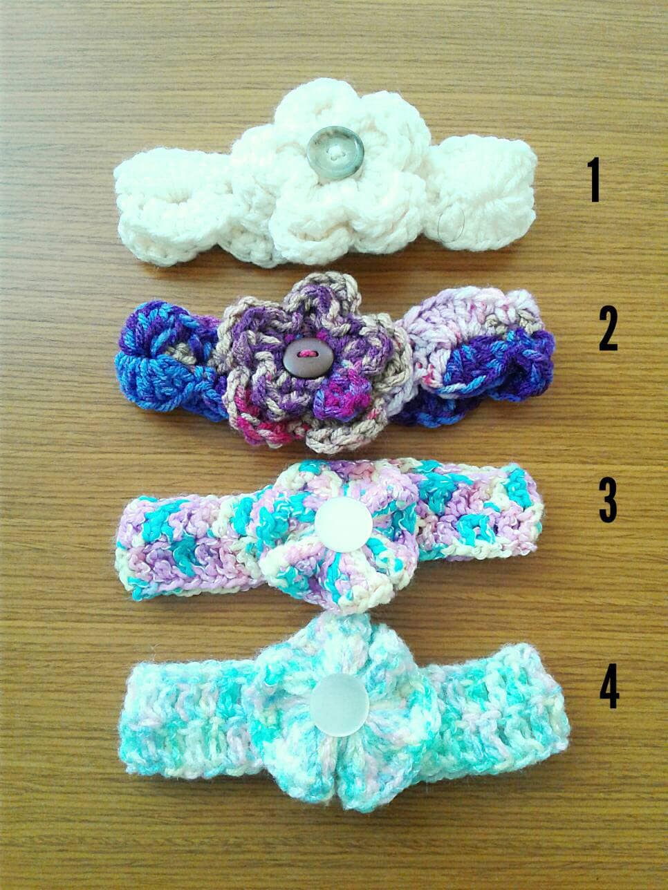 4 Auswahlmöglichkeiten 0 - 3 Monate Baby Stirnbänder von Etsy - CrochetbyEssie