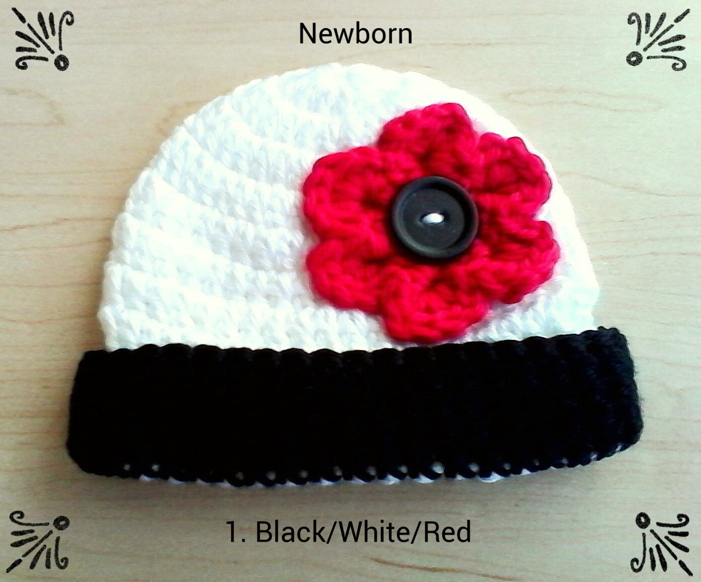Gehäkelte Baby Beanies von Etsy - CrochetbyEssie