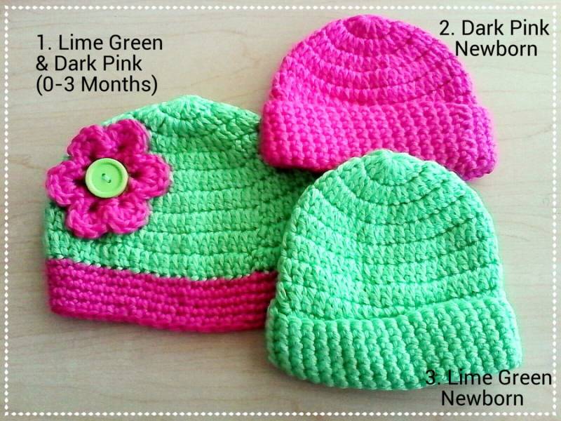 Gehäkelte Baby Beanies Gehäkelte Baby Beanies von Etsy - CrochetbyEssie