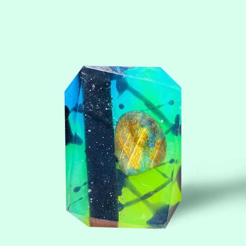 Abend Aurora - 3 Unze Kristall Infundierte Bar Seife Geschenk Für Sie von Etsy - CrystalBarSoap