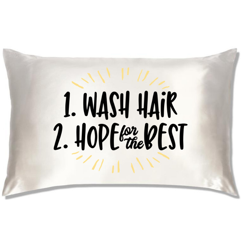 Satin Reißverschluss Kissenbezug Für Natürliche Locken & Lockenmädchen - Haare Waschen, Hope For The Best Satin Reißverschluss Kissenbezug Für Natürliche Locken & Lockenmädchen - Haare Waschen, Hope For The Best von Etsy - CurlPowered